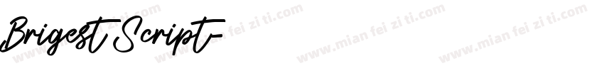 Brigest Script字体转换